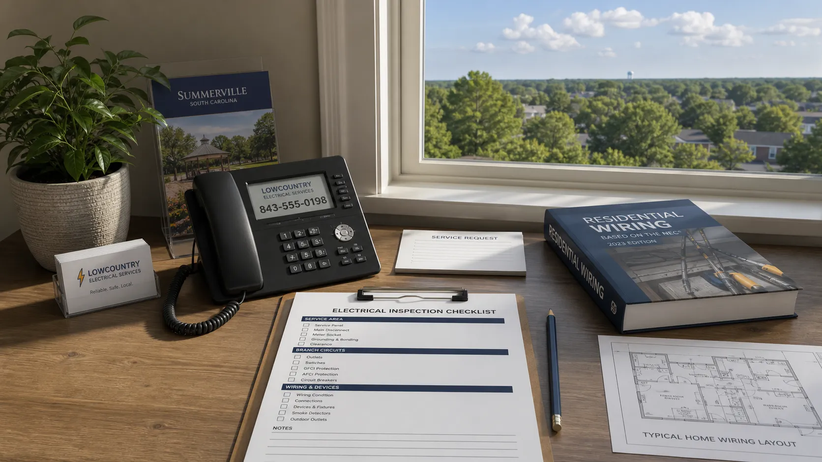 Lutes Property Services Electrical service notes and scheduling workspace for Lutes Property Services